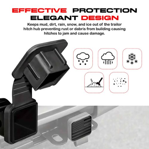 Trailor Hitch Cover with American Flag