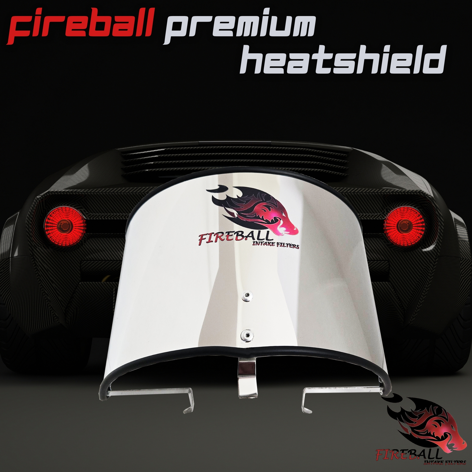 FireBall Performance Cold Air Intake Heat Shield – Universal Fit - Image 2
