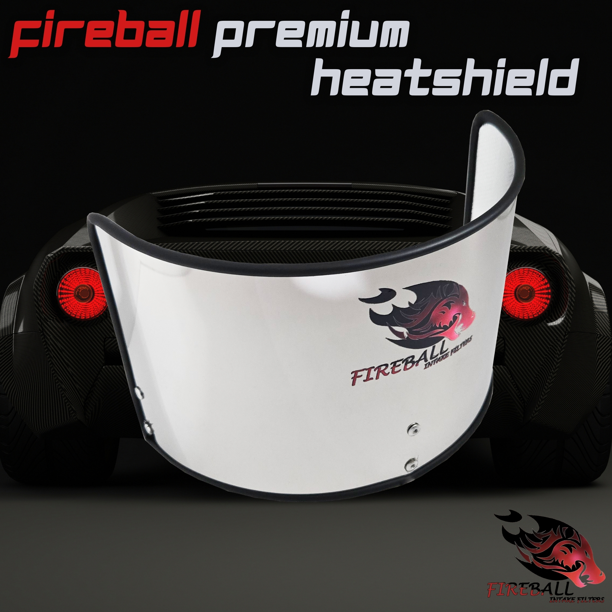 FireBall Performance Cold Air Intake Heat Shield – Universal Fit - Image 4