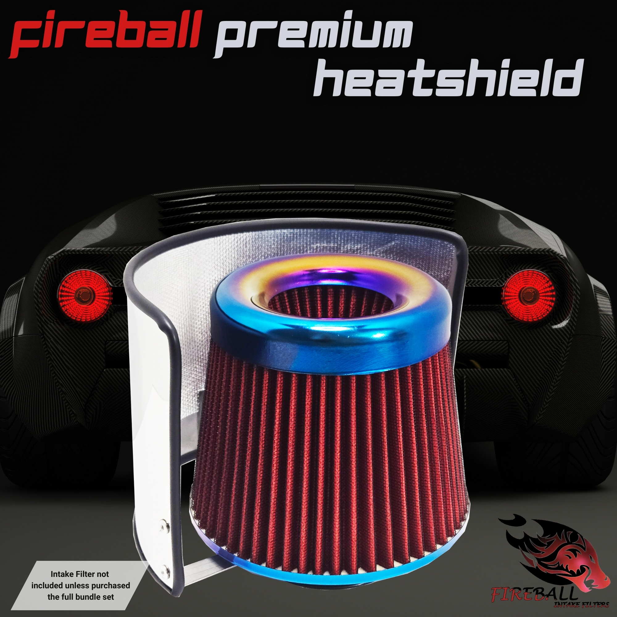 FireBall Performance Cold Air Intake Heat Shield – Universal Fit - Image 7