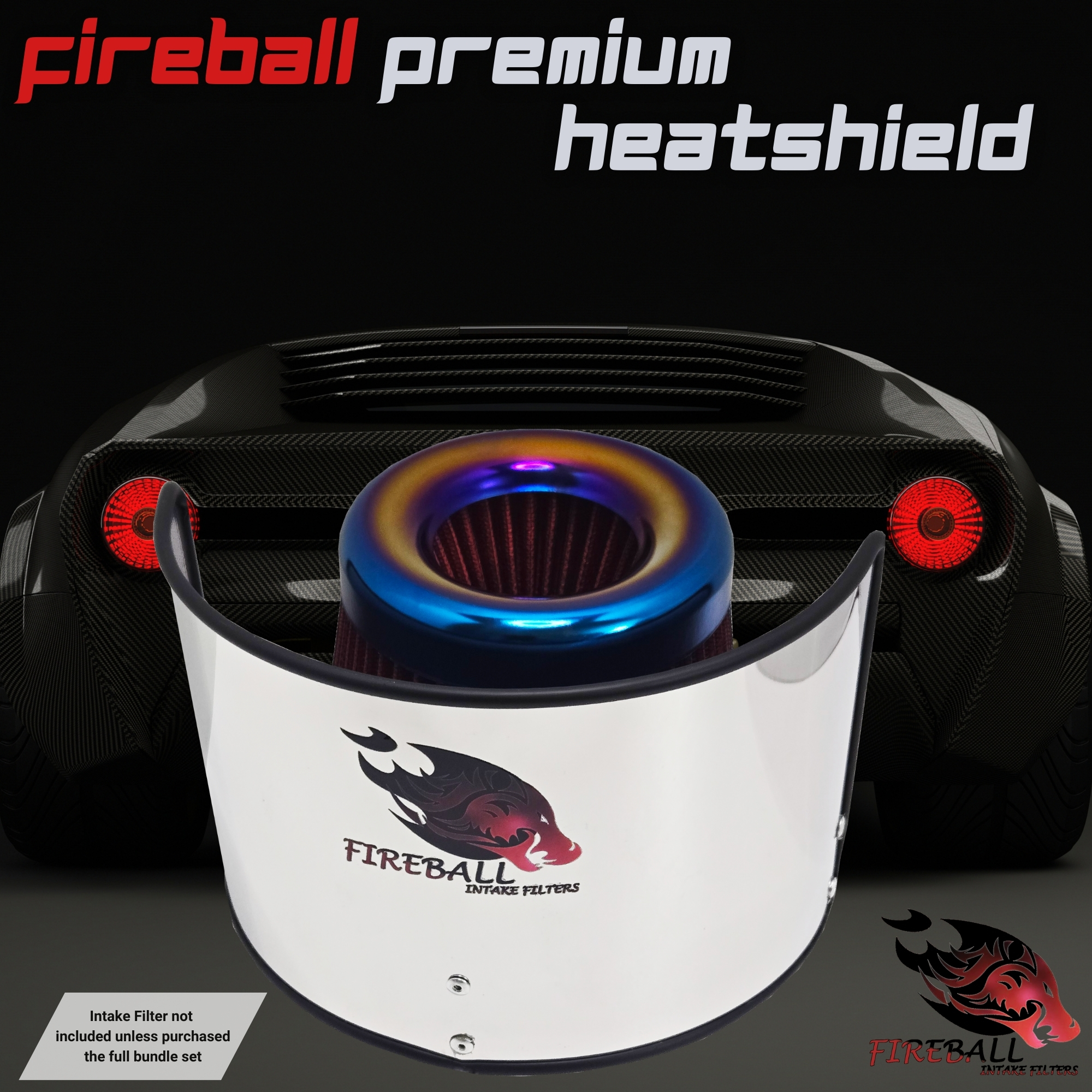 FireBall Performance Cold Air Intake Heat Shield – Universal Fit - Image 8